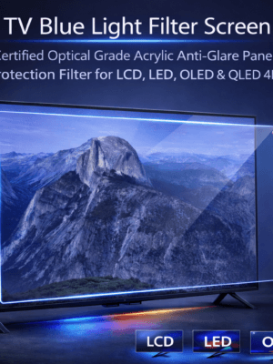 Blufury® - 43 Inch TV Blue Light Filter Screen Protector | 2MM Optical Grade Acrylic | SGS Certified Anti-Glare Eye Protection Panel