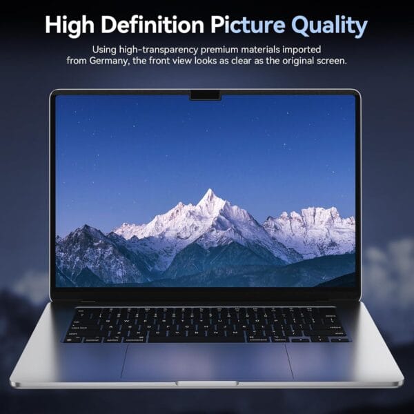 Blufury® - 13.3 inch Macbook Privacy Screen Filter | Anti-Spy Double-Sided HD Glass | Protects Confidential Data from Side Viewing