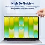 Blufury® - 15.6 Inch Laptop Privacy Screen Filter, Anti-Spy Double-Sided HD Glass | Protects Confidential Data from Side Viewing |16:9