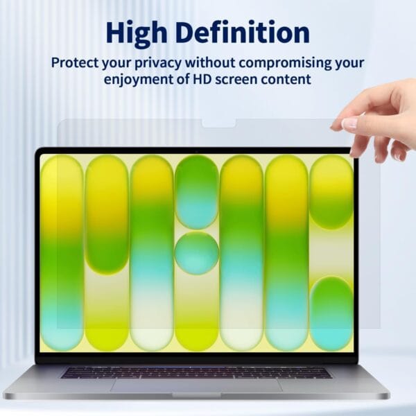 Blufury® - 15.6 Inch Laptop Privacy Screen Filter, Anti-Spy Double-Sided HD Glass | Protects Confidential Data from Side Viewing |16:9