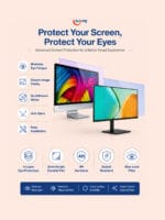 Blufury 24 Inch Blue-Lock Anti-Glare Acrylic SGS Certified Monitor Screen Filter