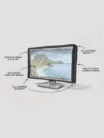Blufury 19 Inch Monitor Dust Cover for LED & LCD Screens
