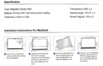 Blufury® - 13.6 Inch Magnetic Privacy Screen Filter for MacBook | 2-in-1 Anti-Spy & Blue Light Reduction | Removable